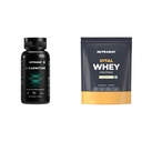 Nutrabay Pro L-Carnitine Fat Burner 1000mg per Capsule – Pre Workout Supplement – 60 Veg Tablets| | Nutrabay Gold Vital Whey Protein Powder for Beginners with Added Vitamins & Minerals – Muscle Grow