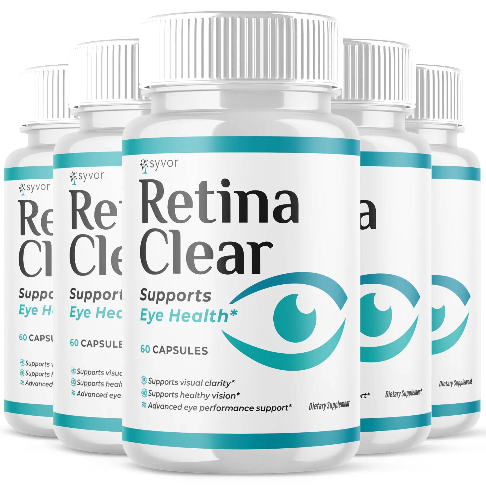 (5 Pack) Retina Clear Capsules, RetinaClear Eye Health Support (300 Capsules)