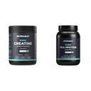 Nutrabay Pure Micronised Creatine Monohydrate Powder – 400g, Unflavoured With With Gold Whey Protein Concentrate with Digestive Enzymes – 1kg, Rich Chocolate Crème
