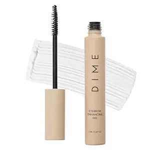 DIME Beauty Eyebrow Enhancement Gel, Clear Eyebrow Gel om Fuller, Thicker, Sterkere wenkbrauwen te bevorderen, 0,20 oz / 6 ml