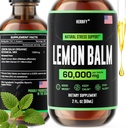 HERBIFY Lemon Balsem Tinctuur - Melissa Officinalis Leaf Liquid Extract - Hersensupport and Mood Boost - Lemon Balsem Drops for Immune & Cognitive Support - 2 Fl oz