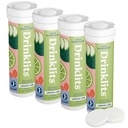 Drinklits Lemon-Lime Daily Electrolyte Hydration Tablets (4) Tube Bundle 