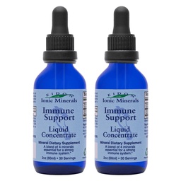 Eidon Ionische Mineralen Immune Support Supplement Liquid Concentrate - Mineral Drops with Zink, Selenium, Support & Maintain Immune System, Bio available, No Conservatives - 2 oz (Pack of 2)