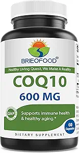 Brieofood CoQ10 600 mg per capsule - Heart Health Support - 60 Tellen