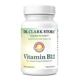Dr. Clark Vitamine B12 Supplement, 1mg, 50 Gelatine Capsules