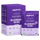 Blueberry Plant Protein Powder Sachets | Pack of 6 x 35g (210g) | 25g Protein Per Sachet | Pea + Brown Rice + Guar Blend | No Added Sugar, Vegan, Soy & Gluten Free | Blueberry Bliss