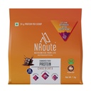 NRoute Fermented Yeast Protein Powder Chocolate Flavor 1kg Vegan Plant-Based Protein 24g Protein Per Scoop Prebiotic & Enzyme Blend Supports Muscle Recovery & Daily Nutrition