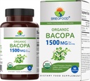 Brieofood Biologische Bacopa 1500mg, 45 porties, Vegetarisch, Glutenvrij, 90 Vegetarische tabletten...