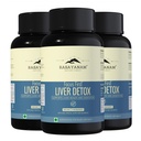 Rasayanam Liver Detox Supplement 1000mg | Milk Thistle and NAC | 80% Silymarin | Added herbs like Kutki, Kalmegh, Turmeric, Dandelion, Zinc & more | Supports Detox, Digestion, Energy & Daily Liver Wellness - 60 Tablets each (Pack of 3)