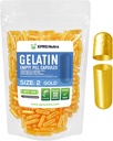 XPRS Nutra Maat 2 Lege Capsules - 100 Telle Lege Gelatine Capsules - Pillen DIY Capsule Vulling - Pure Bovine Pill Gel Caps for Do-It-Yourself Supplements (Goud)