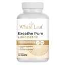 White Leaf Ayurvedic Breathe Pure Lung Detox Tablets (60 Count) Vegetarian, Herbal Supplement Made with Natural Extracts Tulsi, Mulethi, Vasava, Pippali, & Turmeric| For Lung Cleansing & Detoxification