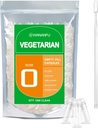 wananfu Maat 0 Lege capsules Vegetarisch (1000 Aantal) Bundel met Micro Lab Lepel, Wis Vulbare Veggie Pill Capsules Maat 0 voor het maken van uw eigen supplementen