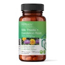 Merlion Naturals Milk Thistle and Dandelion Root Capsules, Liver Health Support Supplement, 120 Veg Capsules, Natural Detox Formula