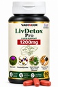LivDetox Pro | 1200mg | Milk Thistle, Kutki, Kalmegh, Bhumi Amla & 95% Curcumin Extracts | Up To 5X Absorption | Advanced Liver Detox & Support For Men & Women | 60 Tablets