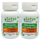 Chirayata (Swertia Chirata) Extract Capsules | 100% Herbal & High Potency | 500 mg. | Supports Liver Health & Immunity | Pack of 2 x 60 Veg. Capsules