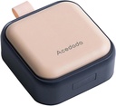 Small Pill Case, Cute Pill Box - Acedada Travel Daily Pill Organizer, Portable Pretty Pill Container for Purse Pocket, Compact Medicine Holder for Vitamins, Fish Oils, Supplements, Pink