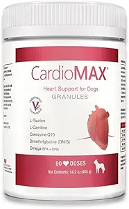 Hart Support › voor honden › Vet-geformuleerd, Antioxidant-Rich-L-Taurine, L-Carnitine, EPA, DHA, CoQ10- Aids Circulatory Strength, Cardiovasculaire Ondersteuning, Hartspierfunctie-USA Made- 90 Doses