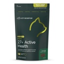 VetriScience Senior 27+ Active Health Kauwen, Nu Cat Dagelijkse Multivitamine voor senior katten, Balanced Vitaminen, Mineralen en Antioxidanten, Gezonde Veroudering en Wellness Ondersteuning, Vis, 30 Tellen