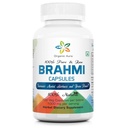 Biologische Aura Brahmi Capsules -120 Tel. Natuurlijk versterkt en versterkt Immuniteit en Geheugen. Whole Green SuperFood. Niet GGO - Glutenvrij.