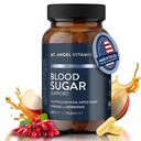 Mt. Engel Vitaminen Blood Sugar Support Supplement - Natuurlijke Supplement met Pyslium Husk, Berberine met Ceylon Cinnamon, en Apple Cider Vinegar - Ondersteunt gezonde bloedsuiker niveaus - 60 capsules