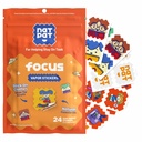 NATPAT Focus Patch Focus Het verbeteren van Stickers voor kinderen en volwassenen - Gezonde Hersenondersteuning voor aandacht, focus en concentratie - Chemisch en Drugvrij - 24 Tel - BuzzPatch Natural Patch
