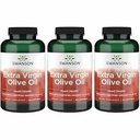 Swanson Extra Virgin Olijfolie - Natural Supplement Ondersteuning Cardiovasculaire gezondheid w/Essential vetzuren - Made w/Organic Cold-Pressed Olive Fruit - (120 Softgels, 1g Each) 3 Pack