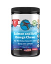 Wild Alaska Salmon Krill Olie Kauwen voor honden - 120 Zachte Treats - Omega 3 6 9 Vis Supplement EPA, DHA voor Itch-Free Skin Coat joints - Allergie Relief - Reduce Hair Shdding - Made in USA