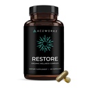 Restore - Organic Sea Moss Complex with BioPerine® for Enhanced Asorptie - 12.000mg per portie - Ashwagandha, Black Seed Oil, Turmeric, Shilajit - Detox, Immune, Energy & Mood Support (60 Capsules)