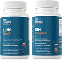 Dr. Tobias Lung Health & DIM Complex Supports Lung Cleanse & Detox Formula, Estrogen Detox & Balance Complex, for Men & Women, Non-GMO