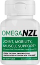 Original Omega-3 Joint Support Supplement, Best Natural Muscle Relief, Green Lipped Mussel Oil, 60 Softgels, No Fishy Aftertaste