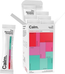 Kalm Drink Mix - Ontspannen Hulp met Magnesium, Ashwagandha, L-Theanine, & Vitamine D - Ondersteunt Cortisol verordening en Mood voor mannen en vrouwen - Watermeloen citroen smaak 14 Sticks