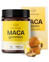 HERBAMAMA Maca Root Gummies - 1800mg Maca Root Extract for Energy Support - Vegan, Non-GMO Antioxidant Support Supplement - 90 Pectin-based Banana-Flavored Kauwen