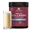 Oude voeding Collageen Peptides Poeder, Multi Collageen Proteïne, Vrouwen & Mannen, Vitamine C, Probiotica, Gehydrolyseerde Collageen, Ondersteunt huid, gewrichten, Gut Health, Vanille, 60 Serven