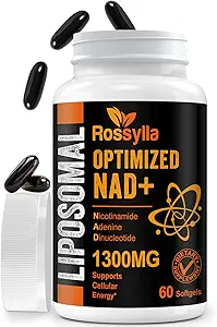 1300 MG Liposomal NAD+ Supplement  Effetief Boosten NAD+ Supplement voor Veroudering Defese, Cellular Energy, Levensduur 360 Tellen
