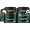 Bundel 7in1 Kurkuma Curcumine Supplementen & 7in1 Kruidnagel Supplement