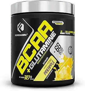 Forzagen BCAAS Aminozuren Poeder met Glutamine BCAA Poeder, Vertakte keten Aminozuren Supplementen Poeder, BCAA Lean Energy Pre-workout - Post Workout Muscle Recovery Powder, 30 porties