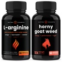 NutraChamps L-Arginine Capsules en Geile Geit Onkruid Capsules 2 Pack Bundle