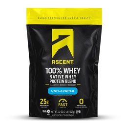Stijgen 100% Wei Proteïne Poeder - Post workout Wei Proteïne Isolaat, Zero kunstmatige smaken en zoetstoffen, Glutenvrij, 5.5g BCAA, 2.6g Leucine, Unflavored 2 lb