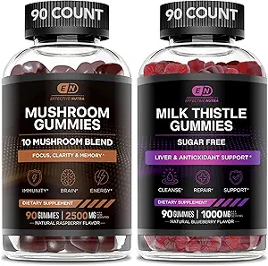 EFFECTY NUTRA Paddestoel Gummies & Milk Thistle Gummies