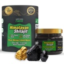 Wellness Nest Gold Grade Pure Himalaya Shilajit Resin: Ultimate Potency for Men & Women - 24k Gold, 75%+ Fulvinezuur, Lab Test Report Included - 30g (1 Pack), 75 Servings