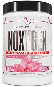 Purus Labs NOXYGEN PREWORKOUT poeder, 30 porties (Strawberry Candy)