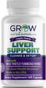grow vitamin Liver Cleanse Detox Capsules w/Unique Blend of Milk Thistle, Artichoke & Dandelion Extract - Liver Supplement Includes Turmeric, Beetroot & Choline - 60 Capsules