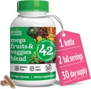 Botanische keuze Mega vruchten en groenten mengen - 42 Fruit & groente Superfood Capsules - Vlierbes, Chlorella, Kale - Supplementen - 60 Capsules