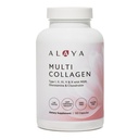 Alaya Naturals Hydrolyzed Multi Collagen Peptides Protein Capsules - Type I, II, III, V, X Grass-Fed Bovine, Chicken, Marine Collagen Supplement with MSM + GC (Capsules - 120 Count)