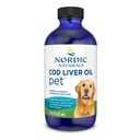 Nordic Naturals Pet Cod Liver Oil, Unflavored - 8 oz - 1048 mg Omega-3 per theelepel - Visolie voor honden met EPA & DHA - bevordert huid, jas, & immuungezondheid