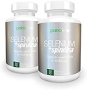 Boost Concentratie, Geheugen en Energie met Premium Selenium + Spirulina - Premium Antioxidant Supplement voor Hersenfunctie - 120 dagen Levering (120 capsules) - (2-pack)