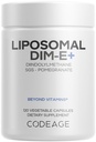 Codeage Liposomale DIM supplement - 4 maanden levering van DIM vitamines en SGS, Granaatappel, Broccoli, Vitamine E Isomers Tocoferols Alpha Beta Gamma Delta - Liposomale formule - Glutenvrije - 120 capsules