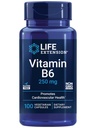 Levensverlenging Vitamine B6, 250 mg, hoge potentie, cardiovasculaire gezondheid, neurologische gezondheid, gezondheid van het oog, gezonde nierfunctie, Glutenvrije, niet-GMO, vegetarisch, 100 capsules