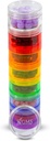 7 dagen medicijn pil Organisator - Stapelbare pil Box - past kleine tabletten en vitamine supplementen - Houd uw dagelijkse geneeskunde georganiseerd op een plaats - Kleine - Regenboog
