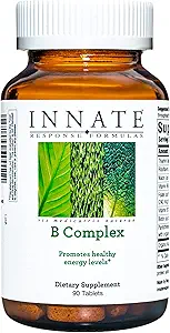INNATE Response Formulas B Complex - B Vitamine Supplement - Ondersteunt Cellular Energy Production and Metabolisme - Vegan, Kosher, Non-GMO Project Geverifieerd - Made Without 9 Food Allergens - 90 Tablets